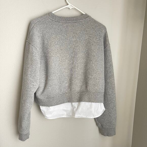SANDRO Gray Meribel Layered Sweatshirt (Size 4) - Picture 9 of 14